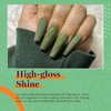 NAILGIL Gel Nail Polish Set Green, 6 Colors Soak Off Olive Turquoise Sage Nail Gel Mint Army Teal Green U V Nail Polish with Nail Stickers, Gift for Women DIY at Home 10ml