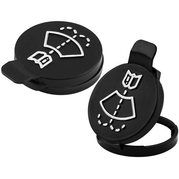 Afa Motors Windshield Wiper Washer Fluid Reservoir Tank Bottle Cap Compatible with Buick Cadillac Chevrolet GMC Washer Reservoir Cap 13227300 Pair