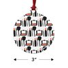 GRAPHICS & MORE Makeup Lipstick Compact Eyeshadow Mascara Drawing Aluminum Holiday Christmas Tree Ornament - 3.0" (7.6 cm) x 3.37" (8.6 cm)