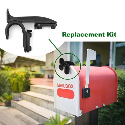 Latch Replacement Set Kit for Mailbox Repair - Top Latch, Door Latch, 2 Latch Clips, Compatible with Group Standard Mailboxes - Easy to Install No Additional Mounting Hardware Needed