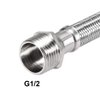 uxcell Faucet Supply Line Connector G1/2 Female x G1/2 Male 8 Inch Length 304 Stainless Steel Hose
