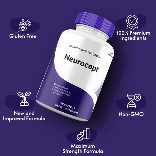 (3 Pack) Neurocept Capsules, Maximum Potency Brain and Neuro Supplement, Official Neurocept Pills for Men and Women Cognitive Pastillas