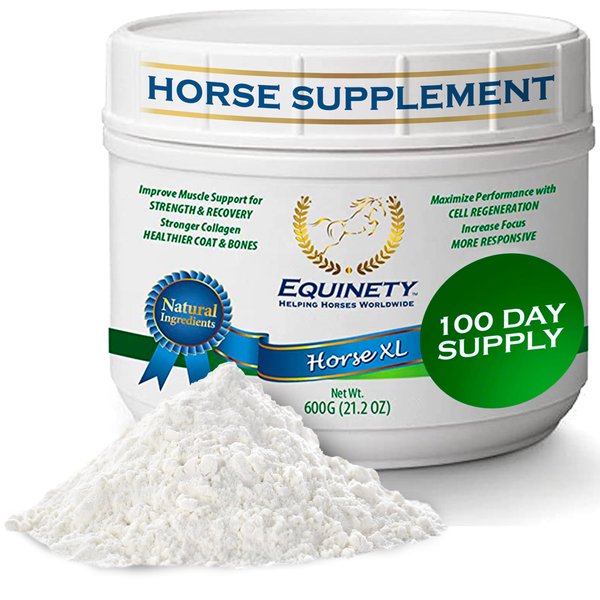 100 Day Supply Horse XL Horse Supplements – W/ 8 Essential Amino Acids to Promote Cellular Repair - No Soy, Sugar & Fillers Coat Defense for Horses - Horse Joint Supplement & Horse Hoof Supplements