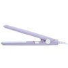 2-in-1 Mini Hair Straightener, Portable Travel Straightener Ceramic Flat Curling Iron Hair Curlers for Women Short Hair Bangs Beard(Us Plug-Purple)