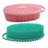 Higoney 2Pack Silicone Body Scrubber - Multifunctional Body Bath Back Brush, Back Scrubber Shower Scrubber for Body Deep Cleaning and Exfoliation, Soft Silicone Loofah Suitable for All Skin Types