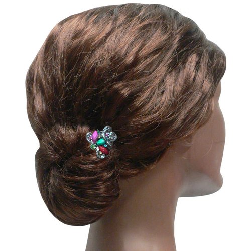 Set of 8 Tiny Metal Hair Claws, Very Light Weight Tiny Jaw Claw Clips U864175-0580-8