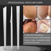 Ingrown Toenail Clipper Pedicure Tools for Feet Thick Nails Toenail Removal Kit Callus Pedicure Knife Nail Cutter
