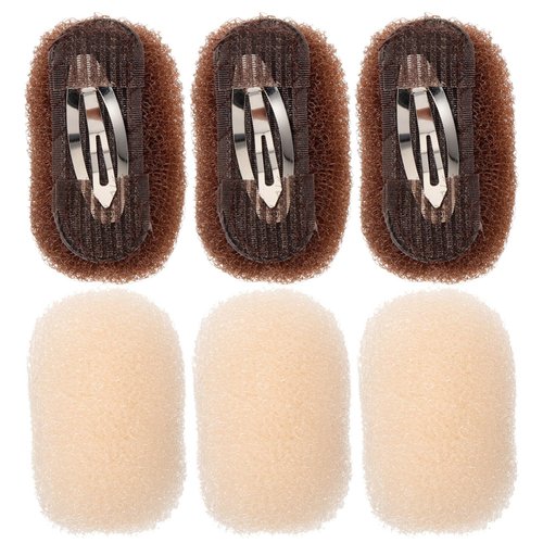 Minkissy Hair Volume Hair Bumps For Volume Insert 6 Pack Bump It Up Volume Hair Clips For Women Bump It Hair Accessory Hair Padding For Updos Do Beehive Hair Base Charming Hair Style Tool