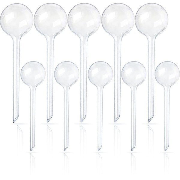 10 Pcs Clear Plant Watering Globes,Plastic Self-Watering Bulbs,Flower Automatic Watering Device,Garden Waterer for Plant Indoor Outdoor