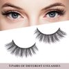 ACTROL False Eyelashes Natural Mixed 5 Pairs Fluffy Volume Wispy Handmade Long Dramatic Faux EyeLashes