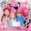Cowgirl Party Decorations Include Cowgirl Boot Cowboy Hat Balloon Number 8 Balloons 40 Inch for Farm 8th Birthday Western Themed Baby Shower Pink Bachelorette Party Supplies