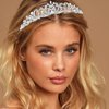 AddLotLot 2 PCS Tiara Crown Rose Gold Tiara Crowns Elegant Princess Crown Crystal Crowns Princess Rhinestone Crown Jewelry Princess Decoration Gem Rhinestone Hair Accessories for Women Girls