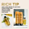 RICH Pure Luxury Rejuvenating Hair Argan Oil Elixir for All Hair Types - Repair for Dry and Damaged Hair - Enriched with Argan Oil, Sweet Almond Oil, Omega 6 & 9 - Heat Protective - 2.3 Oz