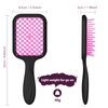 SHINLEA Vented Detangling Hair Brush for Curly Thick Hair | Soft Wave-Shaped Bristles for Massage | Anti-Tangle Hairbrush Women Men Teens | Summer Beach Detangler Brush, Purple