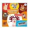 WATINC 12Pcs Woodland Animal Handprint Art Craft, Rabbit Hedgehog Owl Easy DIY Kit, Forest Animals Themed Arts Supplies Preschool Classroom Hand Print Christmas Activity Party Favors