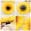 Framendino, 12 Pack Sunflower Hair Clip Flower Hair Pins Duckbill Hairpin Alligator Barrettes Clamp Hair Accessories for Women Girls Summer Beach Party