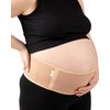 Jill & Joey Maternity Belt - Belly/Back Support Band Brace - Pregnancy Must Haves (Beige, Medium)