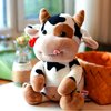 YUCHNG Cow Plush Toy Cow Stuffed Animal Cute Soft Plush Cow Toy Cow Doll 12 Inch for Kids,Toddlers (Black and White Naked Cattle)