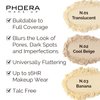PHOERA Foundation Face Powder, Soft Focus Setting Powder, Silky Powder For Creating Without Shine, Smooths Pores & Lines, Up to 24H Wear Oil Control,0.49 Oz (N.02 Cool Beige)