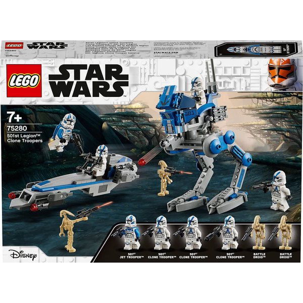 LEGO Star Wars 501st Legion Clone Troopers 75280 Building Kit, Cool Action Set for Creative Play and Awesome Building; Great Gift or Special Surprise for Kids (285 Pieces)