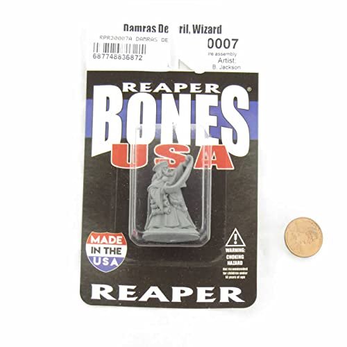 Damras Devil Wizard Miniature Figure 25mm Heroic Scale Reaper Bones USA Reaper Miniatures