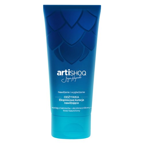 ARTISHOQ Express Moisturizing Treatment - Moisturizing & Smoothing Hair Conditioner w/Low-Molecular Hyaluronic Acid, Sunflower Oil & Artichoke Extract, Lightweight Hair Moisturizer - 200 ml / 6.8 oz