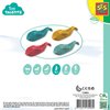SES Creative: Fish in A Row - 4 Fish Boats, Linking Colorful Toy Boats, Stacking & Scooping, Bathtime Play & Water Activity, Baby-Toddler-Kids 10mo+