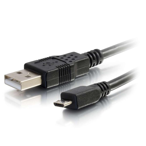C2G Legrand USB A to B Cable, Male to Male USB Cable, Micro USB Cable, 3 Meters (9.84 Foot) Data Transfer Cable, Black USB Cord, 1 Count, C2G 27366