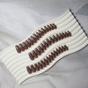 48Pcs Dark Coffee Brown Press on Nails Almond Fake Nails Glue on Nails Medium Length Almond Shaped Nails Press ons, Stiletto Nails False Nails for Women, Thick Medium Almond Nails Acrylic Gel Nail