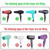 Collapsible Hair Dryer Diffuser,Silicone Dryer Hair Diffuser for Curly Hair- ​​​Lightweight Portable Travel ​Folding Design ​Fit Most Hair Dryers with Nozzle Diameter D-1.57Inch to 1.96 Inch (Purple)