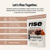 Rise Grass-Fed Whey Protein Powder - Chocolate Almond | 25g Protein No Artificial Flavors, Colors, or Preservatives - Sugar Free, Gluten-Free, Soy Free (2.4 lbs)