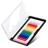 Beauty7 Colored Lash Extensions Rainbow Lashes Classic Lashes 12 Colors Lashes D+ Curl 0.05mm Thickness 13mm Dramatic Eyelashes Ombre Lash Extensions