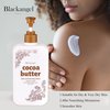 blackangel Cocoa Butter Body Lotion for Dry skin, Body Lotion & Facial Moisturizer for women, Cocoa Butter Cream, Plant-Based Moisturizer for 48 Hours of Hydration, 15.22 oz, 2 Count