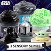 Official STAR WARS Slime, 3-Pack Galaxy Slime Kit, Includes Darth Vader, The Mandalorian, Grogu, Perfect for Goodie Bags, Desk Toys, Star Wars Merch, Star Wars Toys, Bulk Party Favors for Kids 8-12