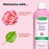 De La Cruz Rose Water and Glycerin for Face - Rosewater Facial Toner and Moisturizer for Skin and Hair 8 fl oz (236 mL) - 3 Bottles