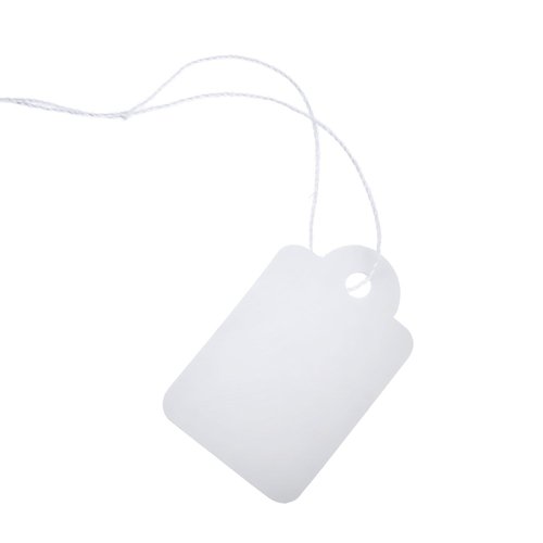 500 Pack White Marking Tags Jewelry Price Tags Hang Price Labels Display Tags with Hanging String