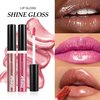 Easilydays Mega Glossy Lip Gloss for Women, Ultra High Shine Glosses Pearl Shimmer Liquid Shimmer Lip Oil, Moisturizing, Non-Sticky Glossy Finish, Long-Lasting Matte Metallic Lip Glaze Makeup, 03