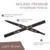 Eyebrow Pencil 2 Packs, Waterproof Smudge-Proof Brow Pencil with Brow Brush, Automatic Eye Brow Makeup Kit, Light Brown1