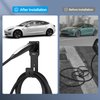 Tera EV Charger Cable Holder for Tesla: Waterproof Material Electric Car Wall Mount Connector Holder with J-Hook Charging Cable Holder Organizer Electric Vehicle Charging Station Accessories
