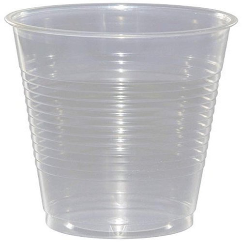 Creative Converting Touch of Color Plastic Cups, 16 oz, Clear