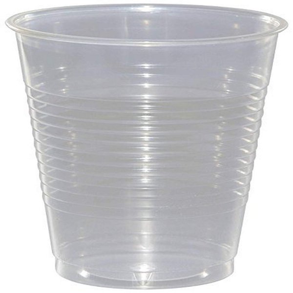 Creative Converting Touch of Color Plastic Cups, 16 oz, Clear