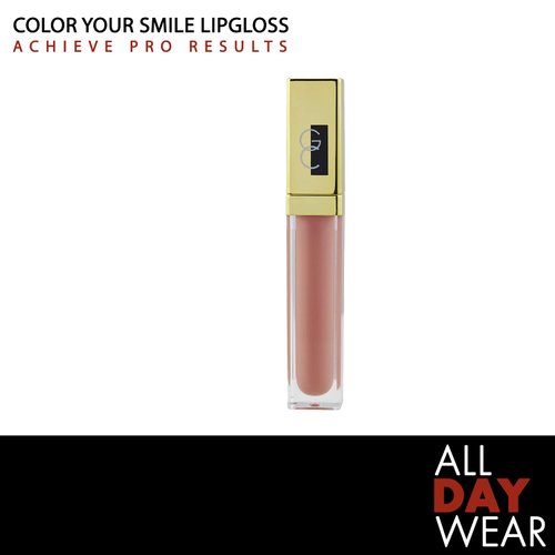 Gerard Cosmetics Color Your Smile Lip Gloss Butter Cream | Super Pigmented Pink Lip Gloss with LED Light and Mirror | Shiny Finish | Hydrating Liquid Lip Color | Cruelty Free and Made in USA