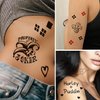 3 Sheets Temporary Tattoos Tattoo Sticker Perfect for Halloween,Cosplay, Costumes and Party Accessories