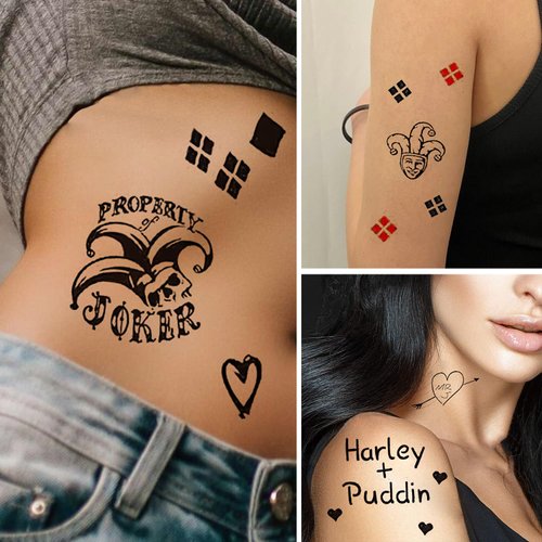 3 Sheets Temporary Tattoos Tattoo Sticker Perfect for Halloween,Cosplay, Costumes and Party Accessories
