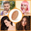 Bamboo Hair Brush No Handle Design Mini Hair Brush Hair Massager Scalp Bamboo Comb Bamboo Mini Brush for Hair Growth