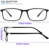 YTDBNS Reading Blue Light Blocking Glasses - 2 Pack Computer Readers Men Women Spring Hinge Black/Brown (black&brown, 1.5)