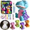 FUNZBO Paint Your Own Dinosaur Lamp - Arts and Crafts Supplies Painting Kit for Kids, DIY Christmas Craft & Birthday Gift for Toddlers Boys Girls Teens Age 3 4 5 6 7 8 9 10 11 12 13 Years Old