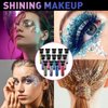 14 Colors Body Glitter, Face Glitter, Hair Glitter, Makeup Section Glitter Gel, Daylight Glitter Gel for Body, Face,Hair, Eyeshadow, Glitter for Festival, Rave, Party, Face and Body Glitter Gel
