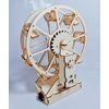 Electric Wooden Ferris Wheel Building Kit - DIY STEM Educational Toys for Girls and Boys - 3D Working Construction Scientific Model Kits - Engineering Assembly Project for Kids, Teens & Adults