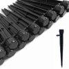60 Piece of Drip Irrigation Emitters and Parts or Professional Irrigation Drippers and Drip Emitters or Sprinkler System Parts and Heads for 1/4 inch drip tubing